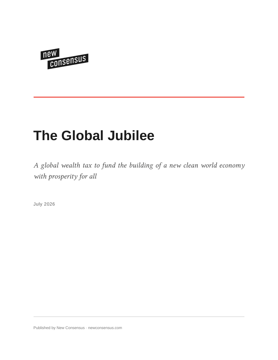 The Global Jubilee cover